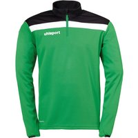 uhlsport Offense 23 1/4-Zip Sweatshirt grün/schwarz/weiss 140 von uhlsport