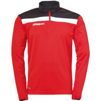 uhlsport Offense 23 1/4-Zip Sweatshirt rot/schwarz/weiss 128 von uhlsport