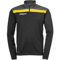 uhlsport Offense 23 1/4-Zip Sweatshirt schwarz/anthrazit/limonengel 128 von uhlsport