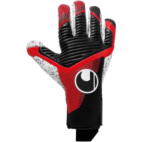 uhlsport Powerline Supergrip+ Finger Surround Torwarthandschuhe für Kinder und Herren, Torwart-Handschuhe, Torhüter-Handschuhe mit Neuer Haftschaumformel und maximaler Gripfläche, 10.5 von uhlsport
