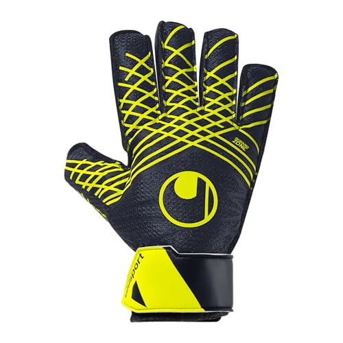uhlsport Fußball Torwarthandschuhe für Kinder - Prediction Starter Soft, 10, Marine/weiß/Fluo gelb von uhlsport
