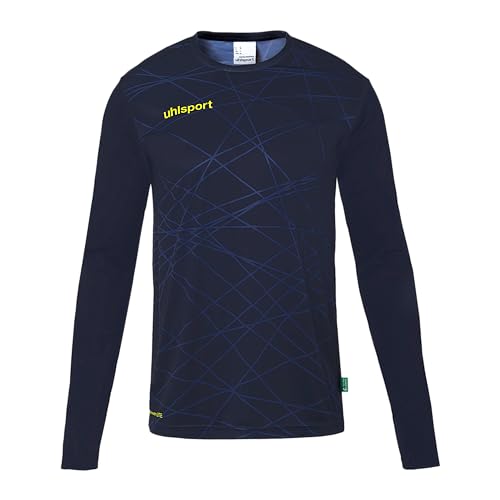 uhlsport Herren Prediction Torwart T-Shirt, Marine/Fluo Gelb, XXL EU von uhlsport