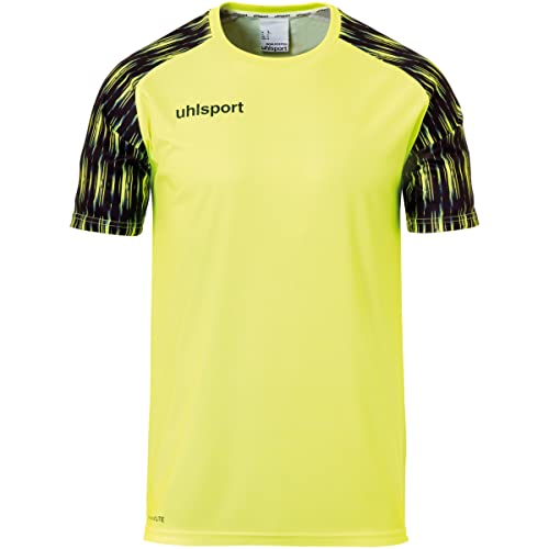 uhlsport REACTION GOALKEEPER SET Torwart Torhüter Fußball Set aus Shirts, Shorts, Baselayer und Fußballsocken/Stutzen, komplettes Set für Erwachsene und Jugendliche - fluo gelb/schwarz - Größe 3XL von uhlsport