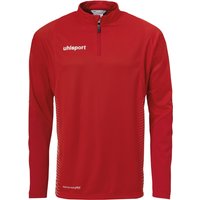uhlsport Score 1/4-Zip Top Sweatshirt rot/weiss 116 von uhlsport