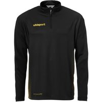 uhlsport Score 1/4-Zip Top Sweatshirt schwarz/fluo gelb 116 von uhlsport