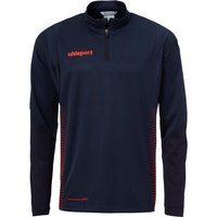 uhlsport Score 1/4-Zip Top Sweatshirt marine/fluo rot XL von uhlsport