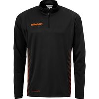 uhlsport Score 1/4-Zip Top Sweatshirt schwarz/fluo orange XL von uhlsport