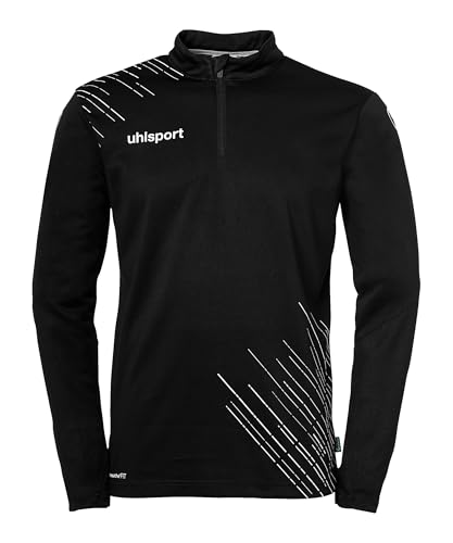 uhlsport Score 26 1/4 Zip Top Herren Sport-Jacke Sweatshirt Sweatjacke Pullover Fußball Fitness Gym Sport-Hoody Sport-Pulli - smartbreathe FIT - atmungsaktiver Stoff aus recyceltem Polyester von uhlsport