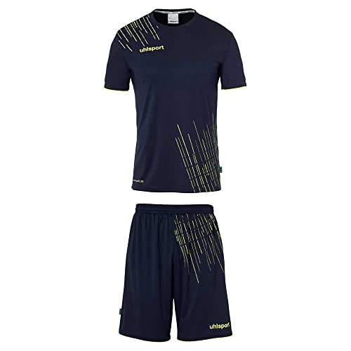 Uhlsport Herren Score 26 Fußball Trikot-Set - Fußball-Set Bestehend Aus Trainings-Shirt Und Trainings-Hose, Marine/Fluo Gelb, S EU von uhlsport