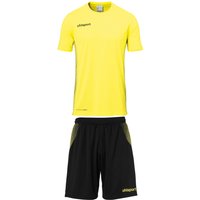 uhlsport Score Kit Set Trikot + Shorts Kinder fluo gelb/schwarz 116 von uhlsport