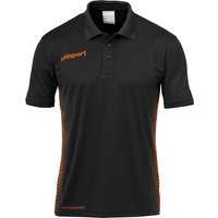 uhlsport Score Poloshirt schwarz/fluo orange L von uhlsport