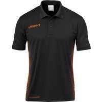 uhlsport Score Poloshirt schwarz/fluo orange M von uhlsport
