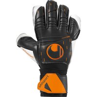 uhlsport Speed Contact Soft Flex Frame Torwarthandschuhe mit Fingerschutz Herren schwarz/weiß/fluo orange 7 von uhlsport