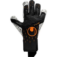 uhlsport Speed Contact Supergrip+ Torwarthandschuhe Herren schwarz/weiß/fluo orange 7.5 von uhlsport