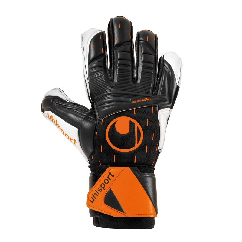 uhlsport Speed Contact Supersoft Torwarthandschuhe - schwarz/orange/weiß von uhlsport