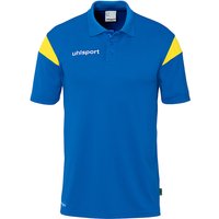 uhlsport Squad 27 Poloshirt Herren azurblau/limonengelb S von uhlsport
