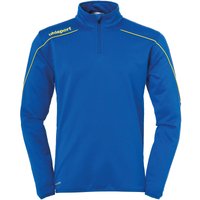 uhlsport Stream 22 1/4-Zip Top azurblau/limonengelb 164 von uhlsport