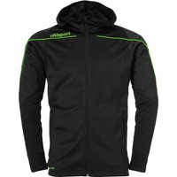 uhlsport Stream 22 Track Hood Jacke schwarz/fluo grün M von uhlsport