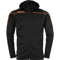 uhlsport Stream 22 Track Hood Jacke schwarz/fluo orange S von uhlsport