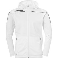 uhlsport Stream 22 Track Hood Jacke weiß/schwarz 128 von uhlsport