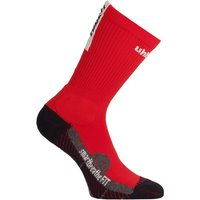 uhlsport TUBE IT Fußballsocken rot/weiss 33-36 von uhlsport