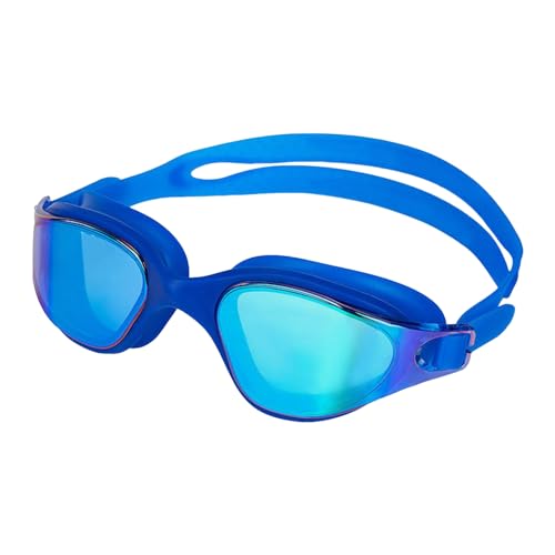 ulafbwur Schwimmbrille, Anti-Beschlag-Brille, ergonomisches Design, professioneller Anti-Beschlag, kein Auslaufen, UV-Schutz, weites Sicht-Schwimmen für Damen Blau von ulafbwur