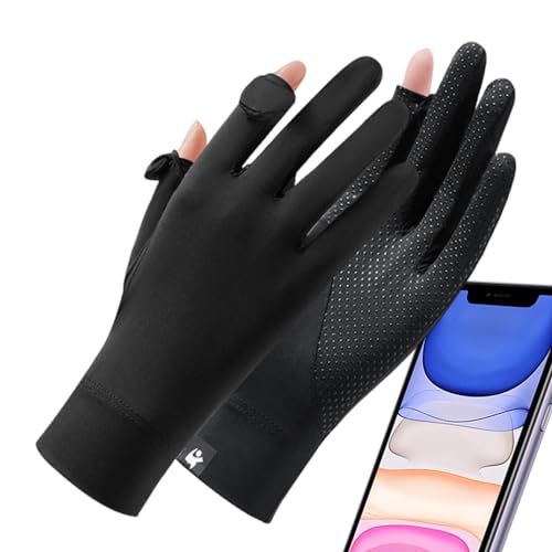 ulapithi UV-Schutzhandschuhe,UV-Handschuhe - Atmungsaktive UPF 50+ SPF-Handschuhe, Vollfinger mit Touchscreen | rutschfeste Sommerhandschuhe, maschinenwaschbar zum Radfahren, Wandern von ulapithi
