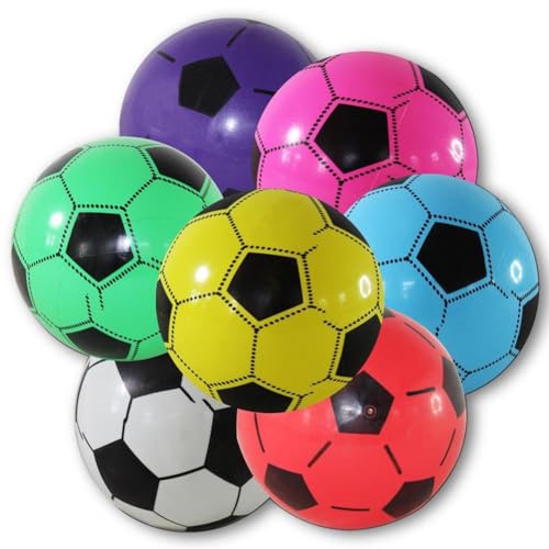 DOIRUEU 12 x Kunststoffball Fussball Ball 20 cm von DOIRUEU