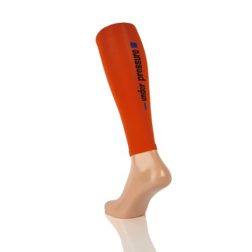 Sport KOMPRESSIONSSTRUMPF Tubes 'Under Pressure' (Kompr: 20-22mmHg) (orange, M Wadenumfang: 30-38cm) von under pressure sox
