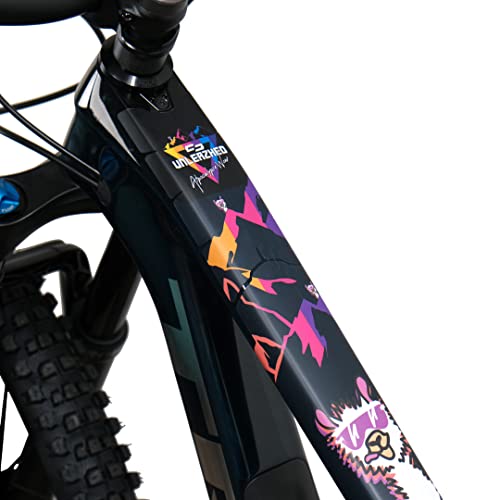 unleazhed Bike Protection BP01 Frame Alpo Color MATT| Rahmenschutzfolie für Mountainbikes | Made in Germany | 35 -teiliges komplett Rahmenschutz-Set | extrem reißfest von unleazhed
