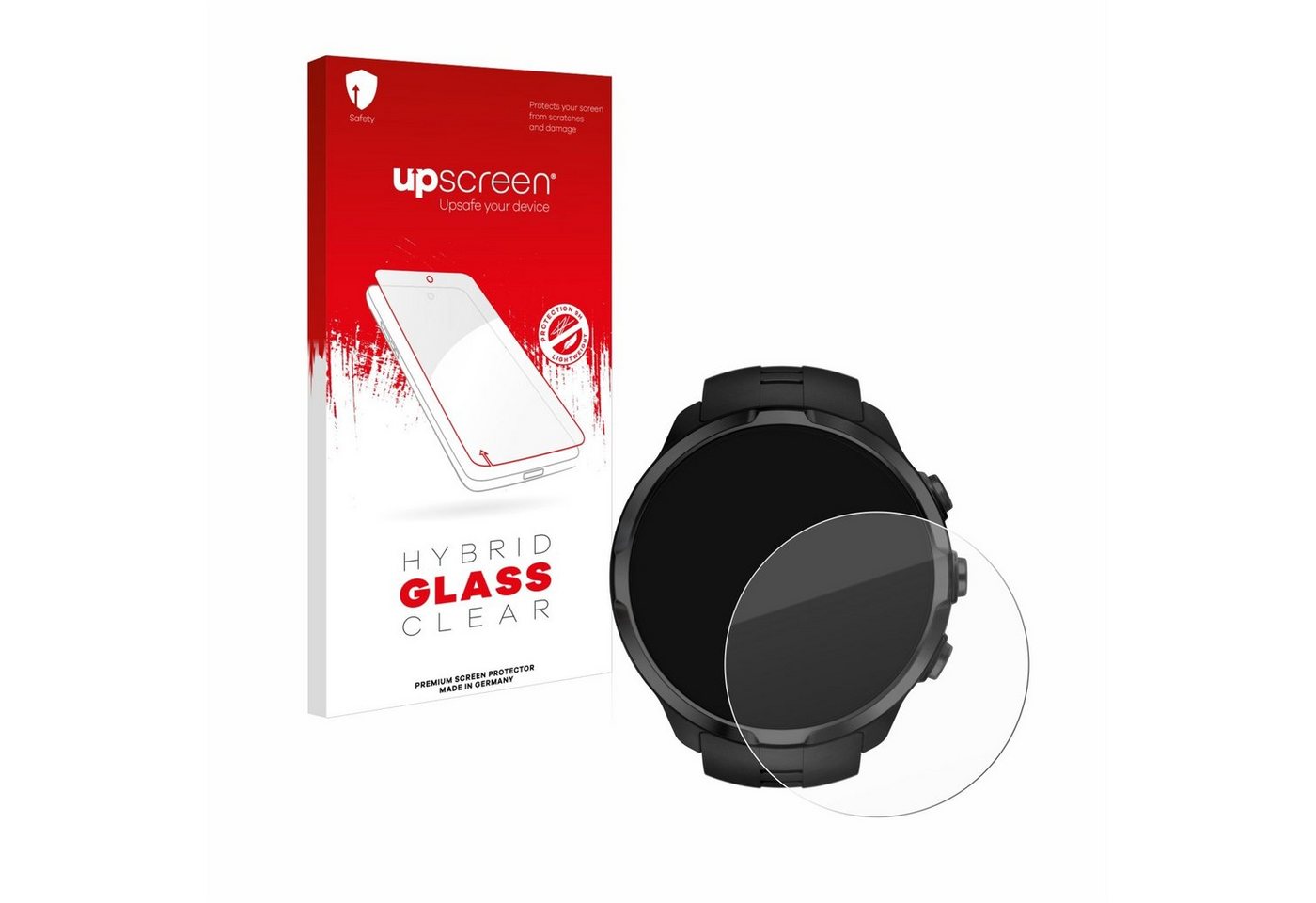 upscreen flexible Panzerglasfolie für Suunto Spartan Sport, Displayschutzglas, Schutzglas Glasfolie klar von upscreen