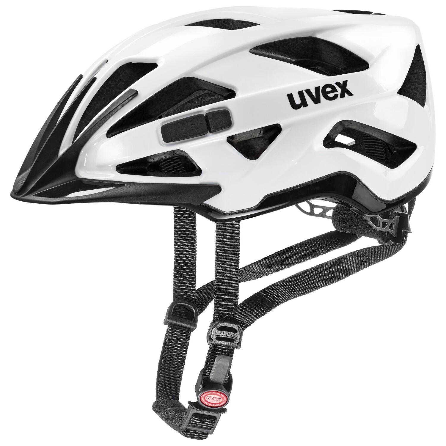 uvex Active Fahrradhelm (52-57 cm, 07 white/black) von uvex
