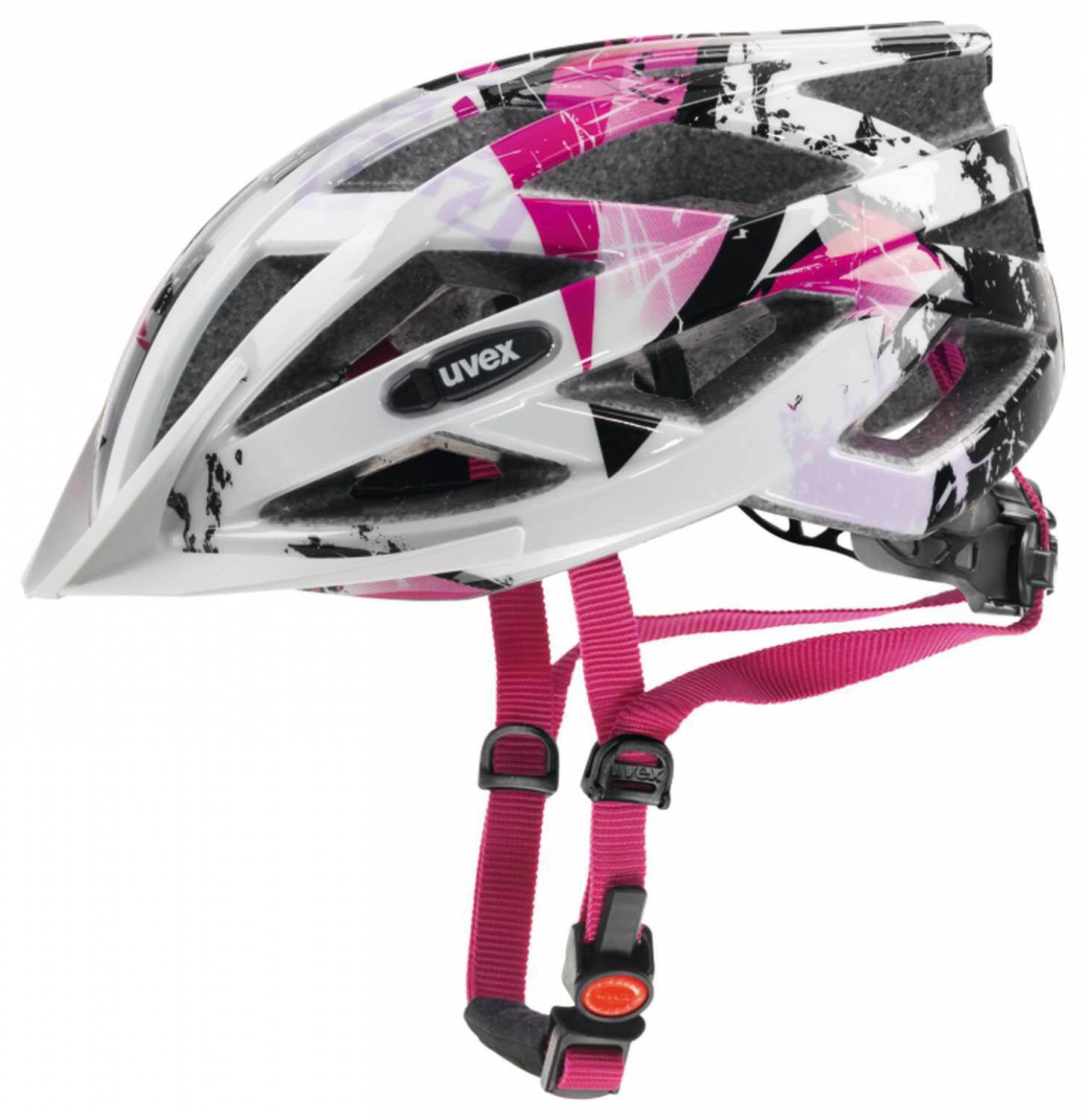 uvex Air Wing Fahrradhelm (52-57 cm, 01 white/pink) von uvex