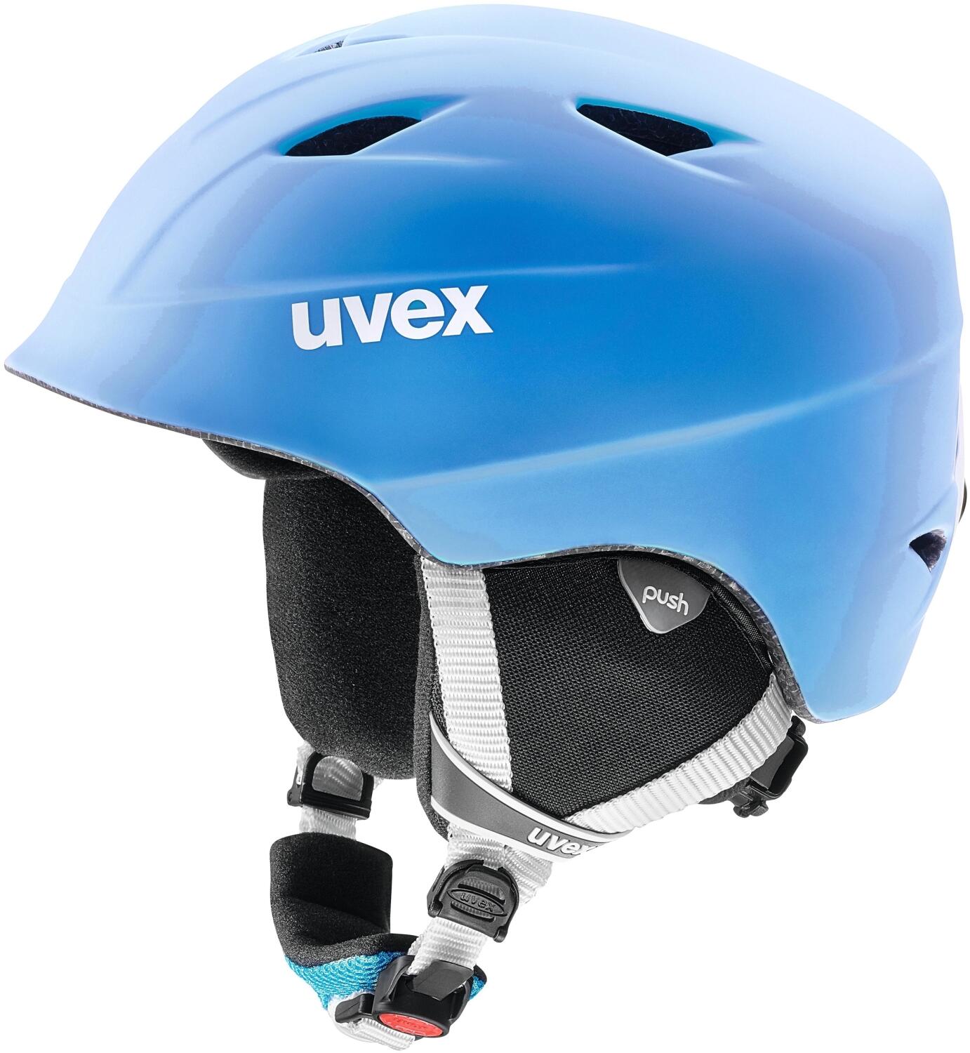 uvex Airwing 2 Pro matt Kinderskihelm (48-52 cm, 45 blue/white matt) von uvex