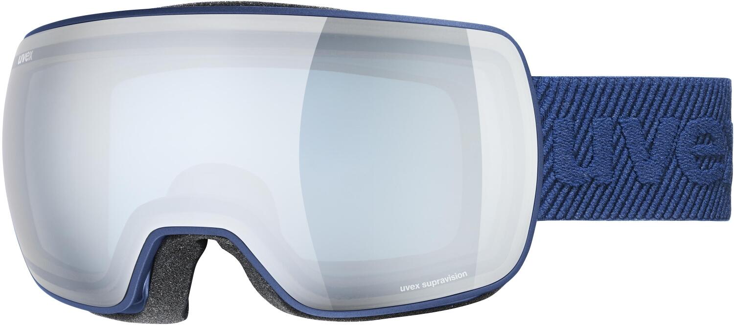 uvex Compact Fullmirror Skibrille (4230 navy mat, mirror silver/blue) von uvex