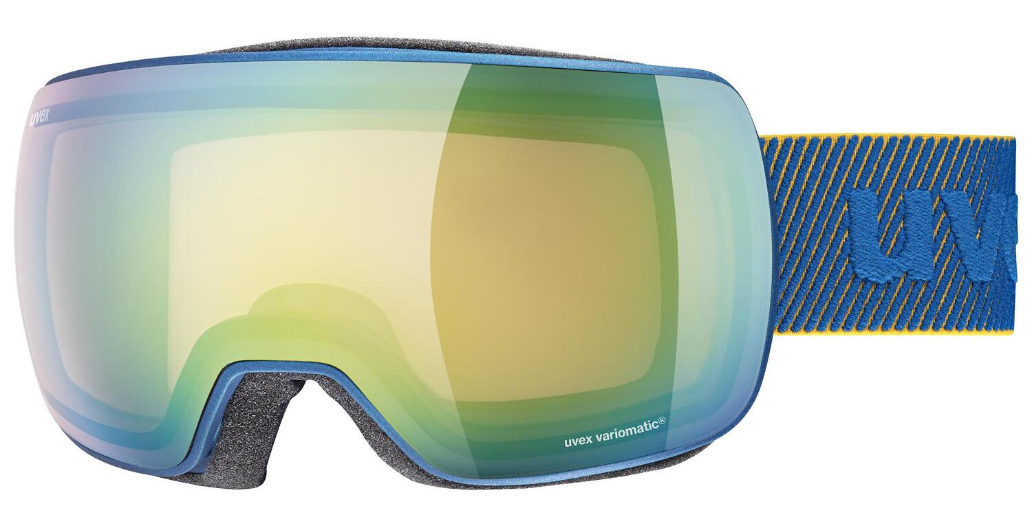 uvex Compact Variomatic Skibrille (7030 underwater matt, mirror green/variomatic clear (S1-S3)) von uvex
