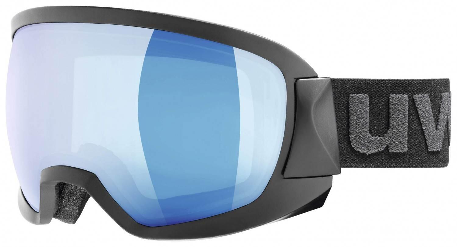 uvex Contest Full Mirror Skibrille (2026 black mat, mirror blue/clear (S2)) von uvex