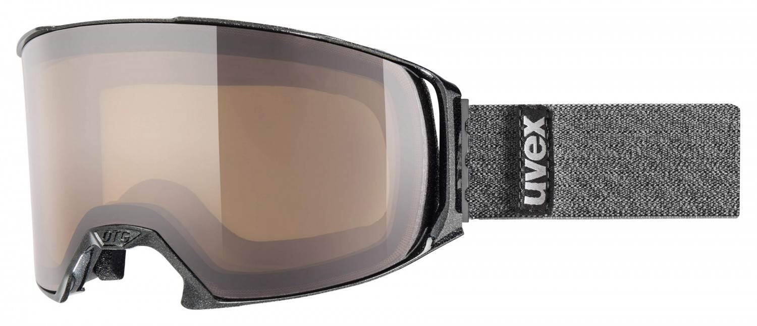 uvex Craxx Brillenträgerskibrille (2021 black metallic, polavision brown/clear) von uvex