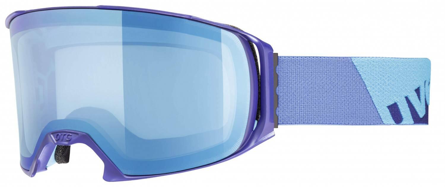 uvex Craxx Brillenträgerskibrille Litemirror (4026 indigo mat, litemirror blue/blue (S1)) von uvex