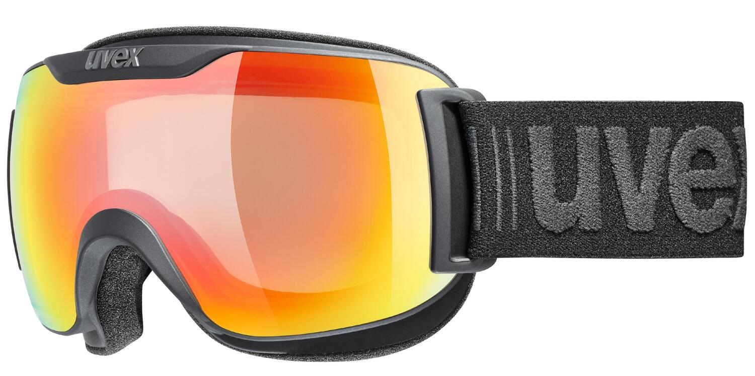 uvex Downhill 2000 small Variomatic Skibrille (2030 black matt, mirror rainbow/variomatic clear (S1-S3)) von uvex