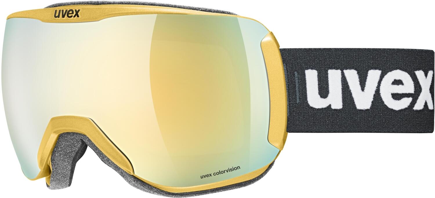 uvex Downhill 2100 CV Chrome Skibrille (6030 chrome gold, mirror gold/colorvision green (S2)) von uvex