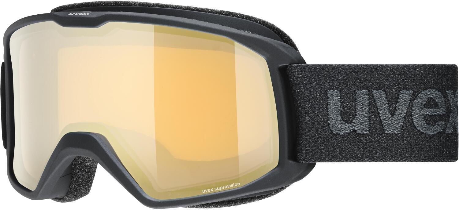 uvex Elemnt FM Skibrille (2230 black matt, mirror gold/lasergold lite (S2)) von uvex