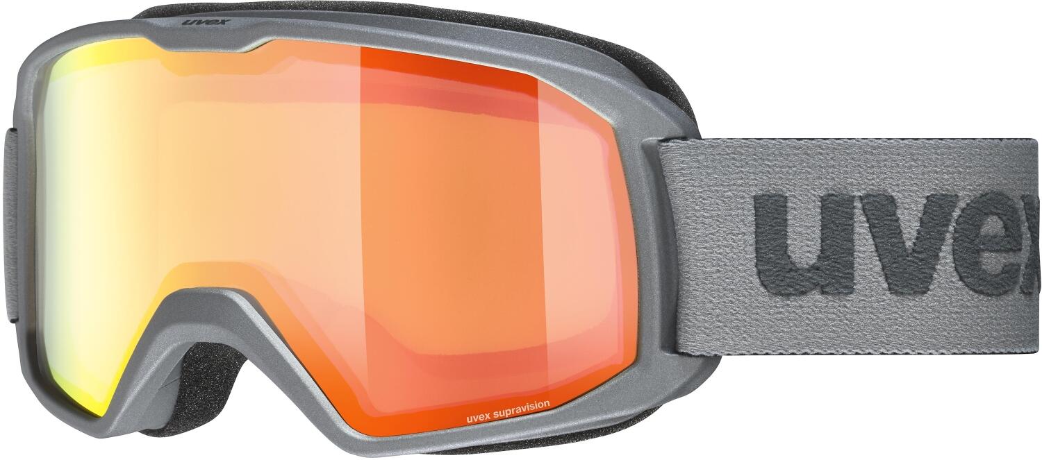 uvex Elemnt FM Skibrille (5030 rhino matt, mirror orange/orange (S2)) von uvex