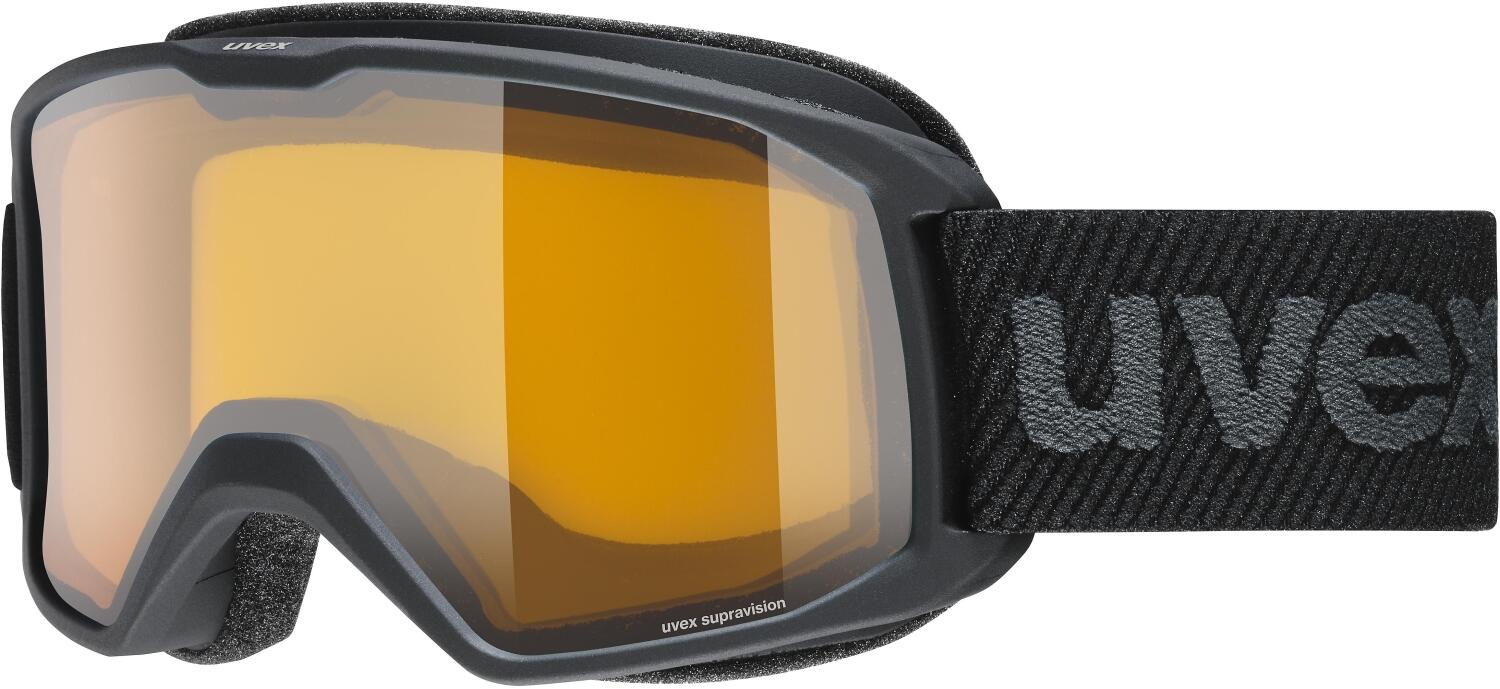 uvex Elemnt LGL Brillenträger Skibrille (2030 black, lasergold lite/clear (S1)) von uvex