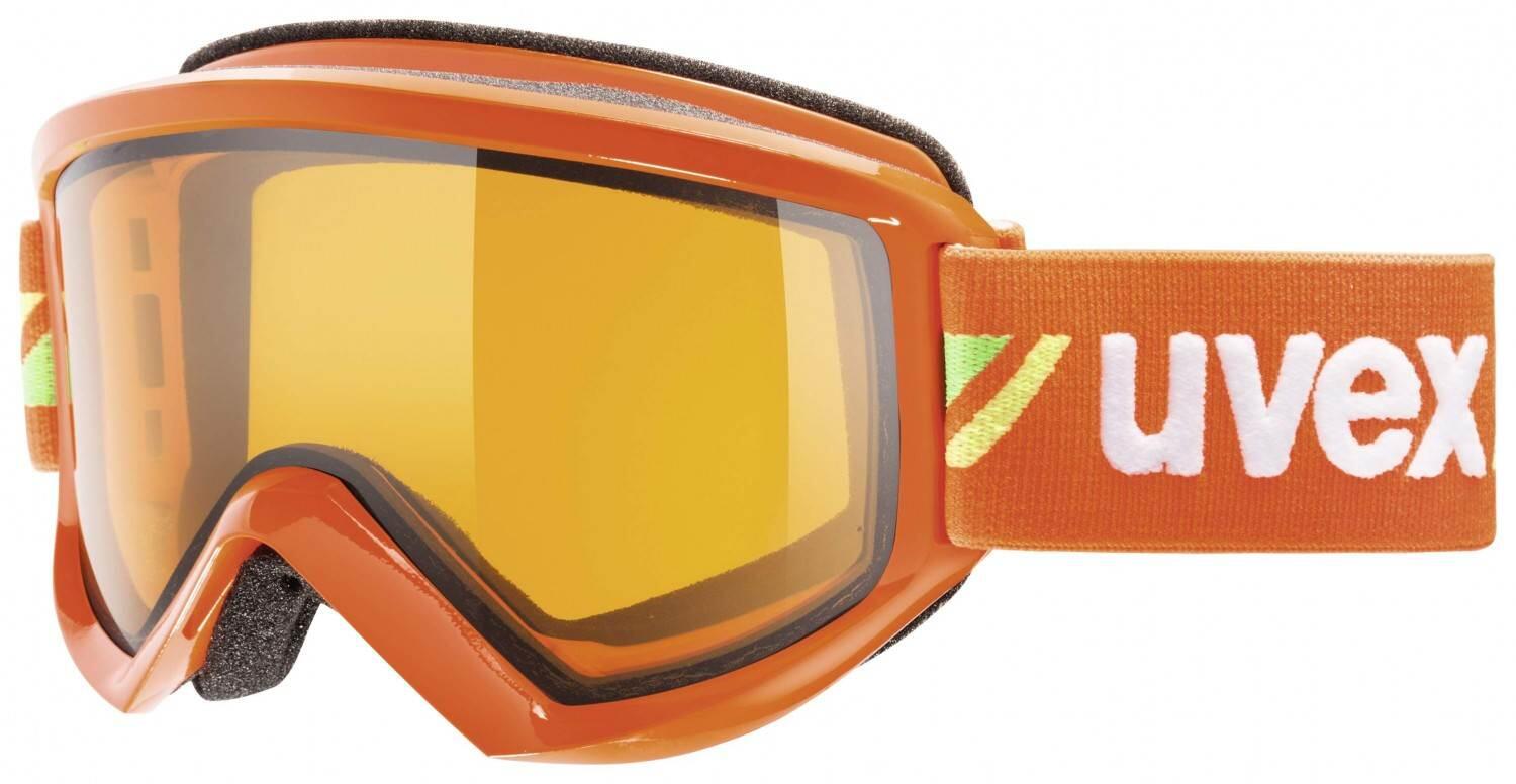 uvex Fire Race Skibrille (3029 orange, lasergold lite/clear) von uvex