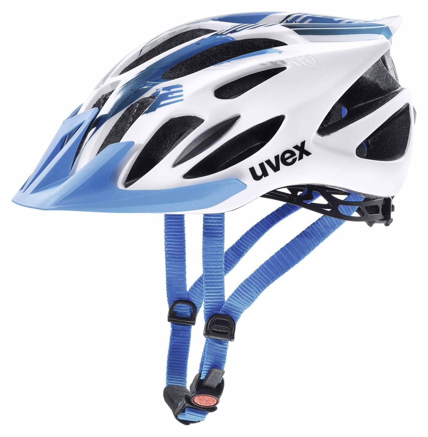 uvex Flash Fahrradhelm (57-61 cm, 01 white/blue) von uvex
