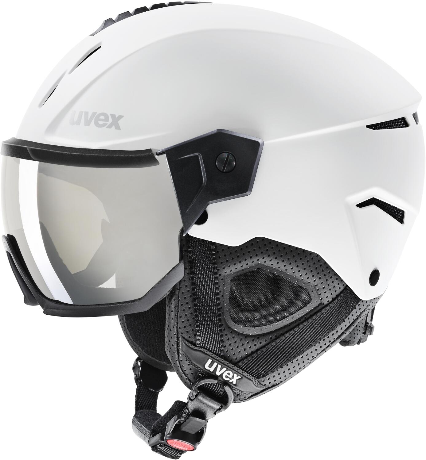 uvex Instinct Visor Skihelm (53-56 cm, 50 white/black matt) von uvex