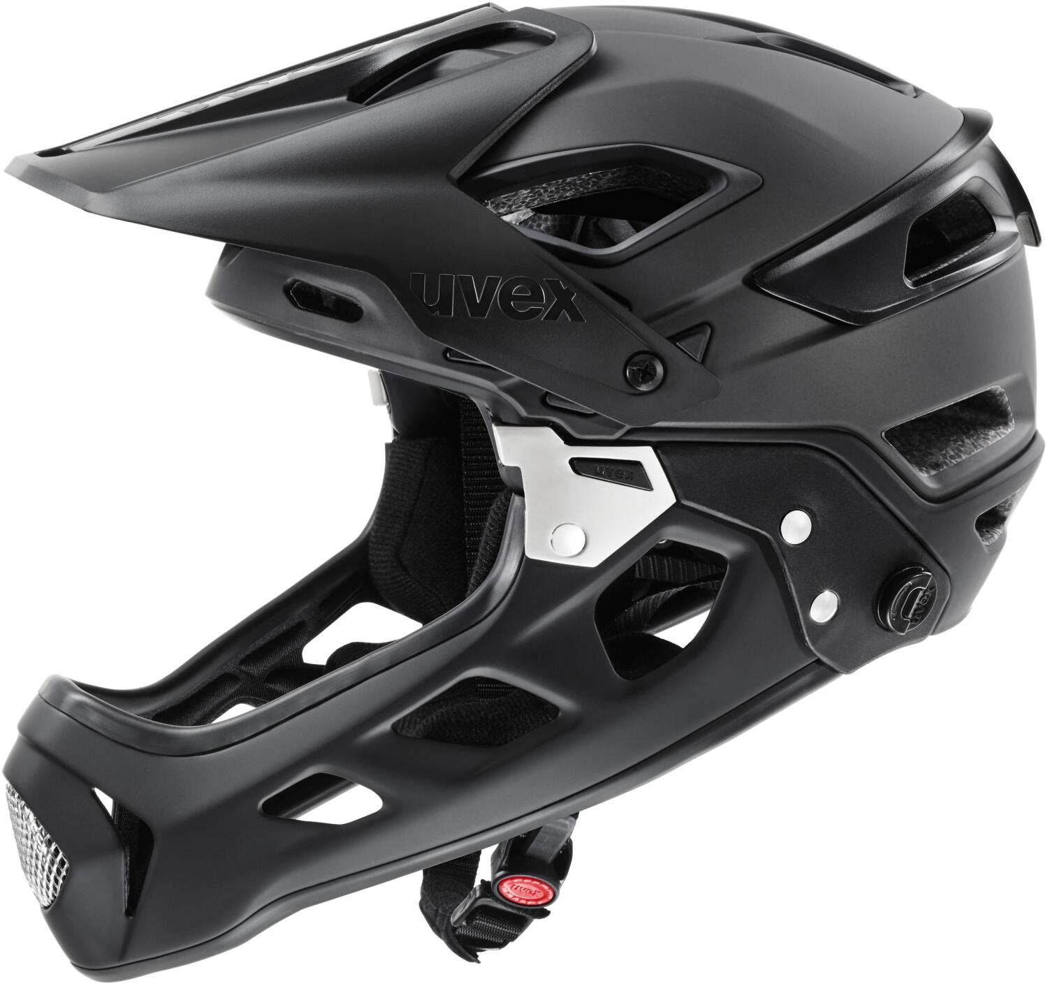 uvex Jakkyl hde 2.0 Fullface Helm (52-57 cm, 07 black mat) von uvex