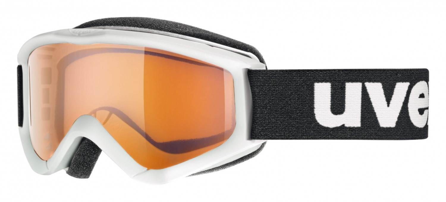 uvex Kinderskibrille Speedy Pro (1112 white, single lens, lasergold (S2)) von uvex