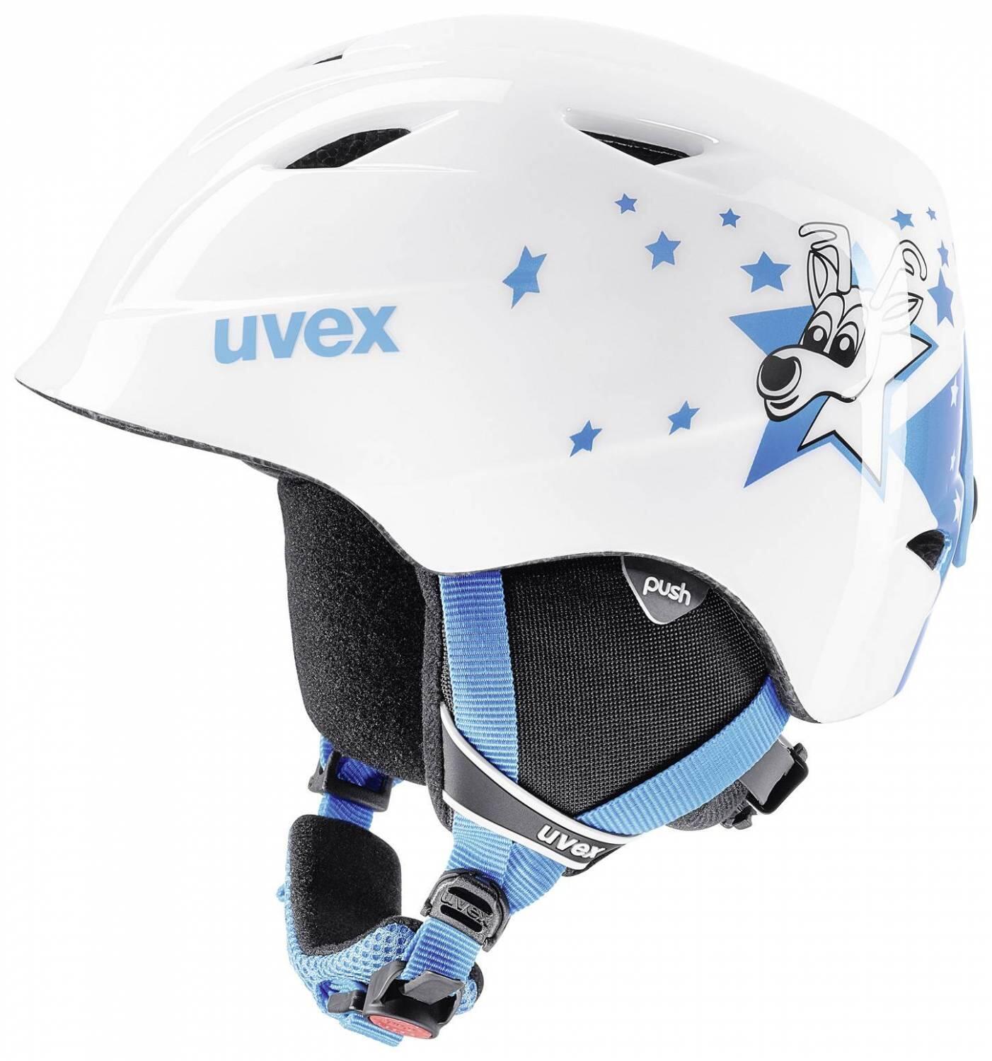 uvex Kinderskihelm Airwing 2 (48-52 cm, 18 blue star) von uvex